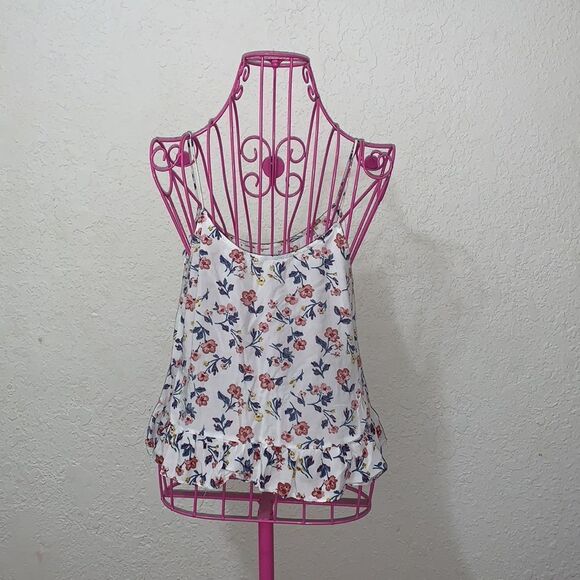 White floral print crop top - Picture 7 of 16